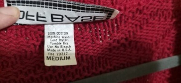 Vintage Knit 100% Cotton Red Cardigan Sweater | 90s Vibe Button Down Long Sleeve - Picture 7 of 11